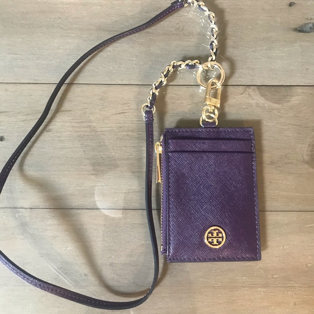 Tory Burch Card Holder with Lanyard
